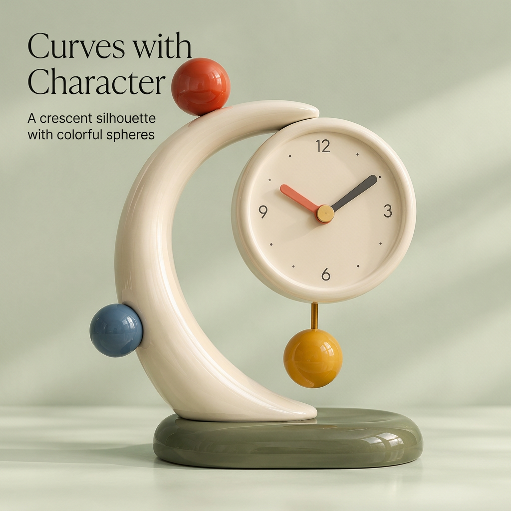 月牙与圆球设计：Curves with Character